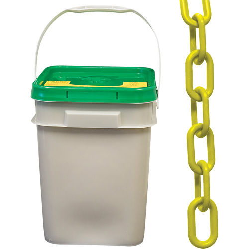 Heavy-Duty Plastic Safety Chain, Yellow D. Morneault & Fils