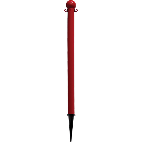 Colonnettes de sol, Rouge D. Morneault & Fils