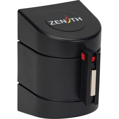 Barri&egrave;re murale magn&eacute;tique avec bande magn&eacute;tique, Plastique, Fixation magn&eacute;tique, 15', Ruban Noir et jaune D. Morneault & Fils