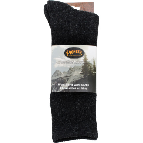 124B Thermal Socks, Unisex, One Size, Black, Wool Blend D. Morneault & Fils