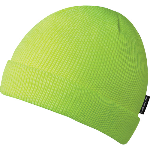 5567A Tuque, Doublure en Acrylique, Taille unique, Jaune lime haute visibilit&eacute; D. Morneault & Fils