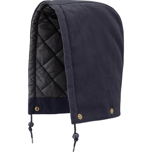 538 Hood for Quilted Safety Parka, Bomber or Coverall, Navy Blue, Cotton D. Morneault & Fils