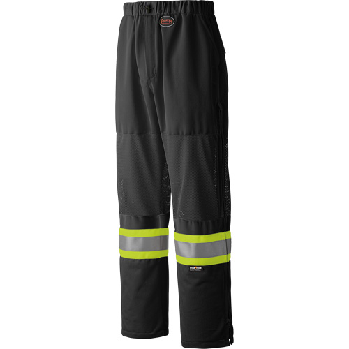 6003BKP Traffic Safety Pants, Polyester, Small, Black D. Morneault & Fils