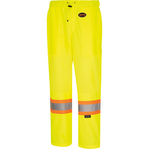 5999PW Pantalon de s&eacute;curit&eacute; routi&egrave;re pour femmes, Polyester, T-petit, Jaune lime haute visibilit&eacute; D. Morneault & Fils