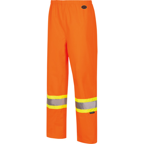 5627W Women's Waterproof Bib Pants, Polyester/Polyurethane, X-Small, High Visibility Orange D. Morneault & Fils