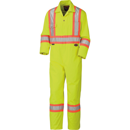 5512T Combinaison haute visibilit&eacute;, 40 (grand taille), Jaune lime haute visibilit&eacute; D. Morneault & Fils