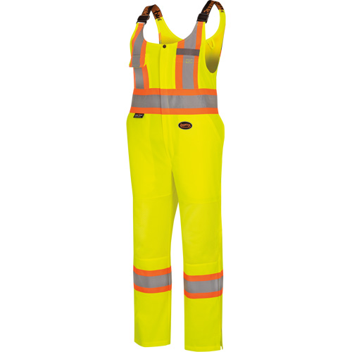 6000W Combinaison de s&eacute;curit&eacute; routi&egrave;re haute visibilit&eacute; pour femmes, Polyester, T-petit, Jaune lime haute visibilit&eacute; D. Morneault & Fils