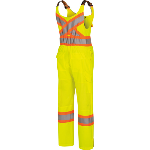 6000W Combinaison de s&eacute;curit&eacute; routi&egrave;re haute visibilit&eacute; pour femmes, Polyester, T-petit, Jaune lime haute visibilit&eacute; D. Morneault & Fils