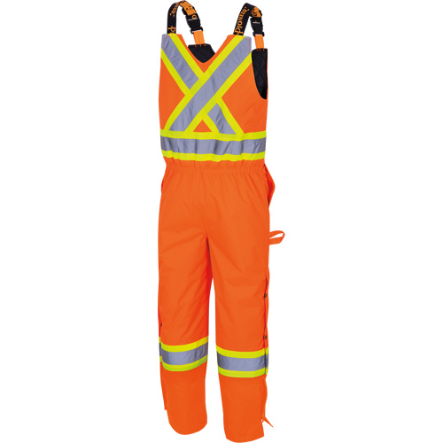 5040 Combinaisons de s&eacute;curit&eacute; matelass&eacute;e imperm&eacute;able, Polyester, Petit, Orange haute visibilit&eacute; D. Morneault & Fils