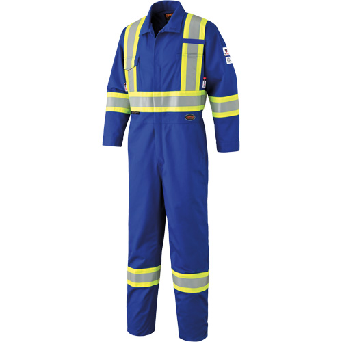 7704T FR-Tech&reg; Arc-Rated Coverall, Size 40 (Tall), Royal Blue, 10 cal/cm² D. Morneault & Fils