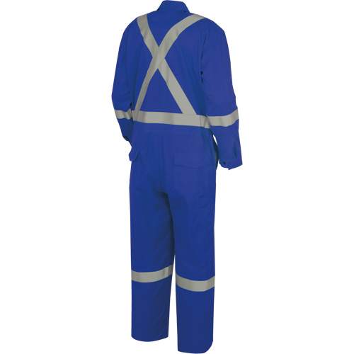 7709AT "The Rock" FR-Tech&reg; High Visibility FR/Arc Rated Coveralls, Size 40 (Tall), Royal Blue, 10 cal/cm² D. Morneault & Fils
