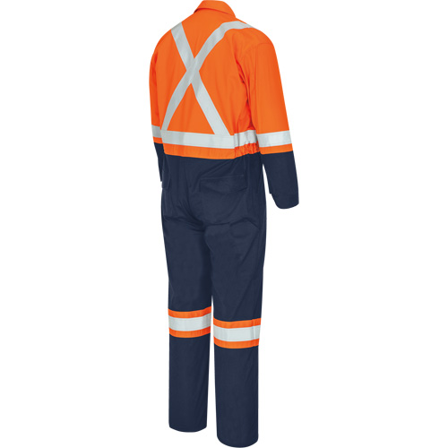7702BBT FR-Tech&reg; 2-Tone Safety Coverall, Size 40 (Tall), Navy Blue/Orange, 10 cal/cm² D. Morneault & Fils