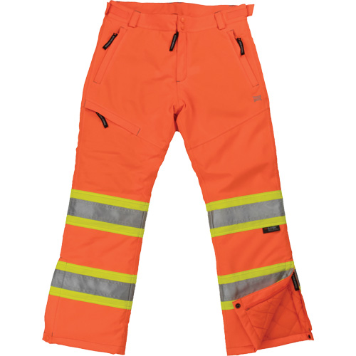 Womens Insulated Flex Safety Pant, Polyester, Medium, High Visibility Orange D. Morneault & Fils