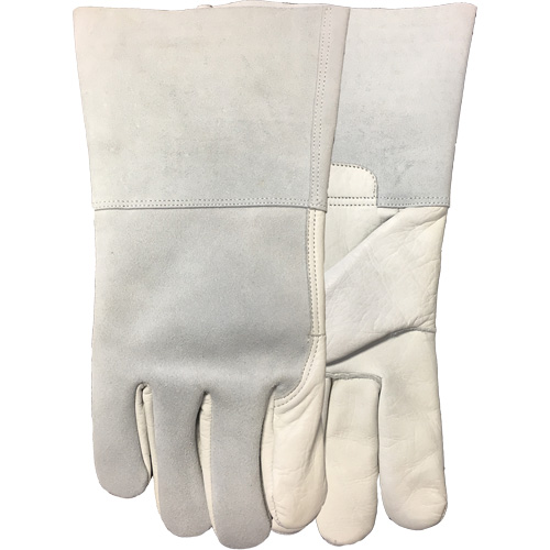 2757E Fabulous Fabricator Fitter's Gloves, Small, Grain Cowhide Palm, Cotton Fleece Inner Lining D. Morneault & Fils