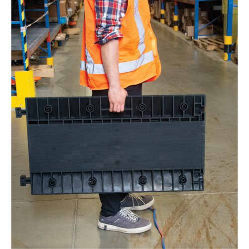 Polyurethane Cable Protector, 5 Channels, 35.43" L x 19.69" W x 2" H D. Morneault & Fils