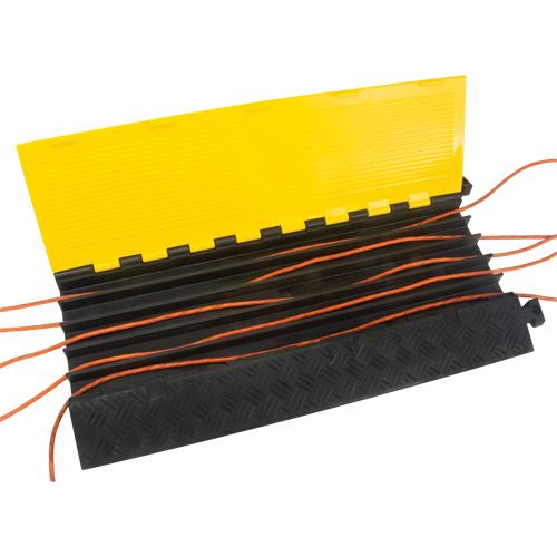 Polyurethane Cable Protector, 5 Channels, 35.43" L x 19.69" W x 2" H D. Morneault & Fils