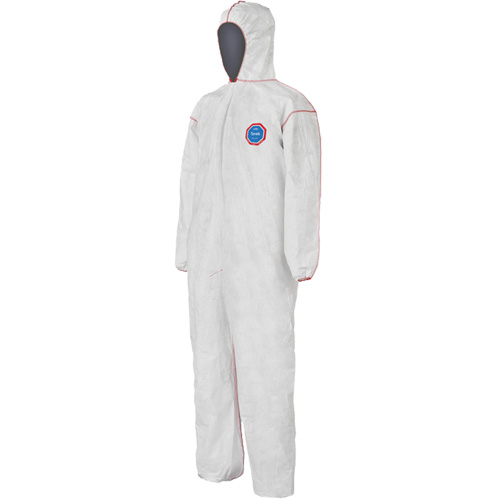 SFR Coveralls with Hood, Medium, White, Tyvek&reg; 400 D. Morneault & Fils