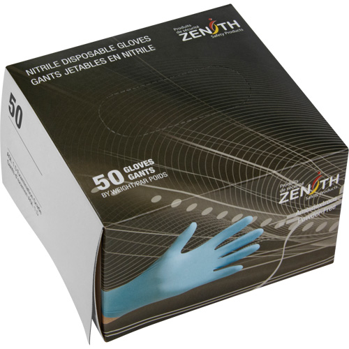 Emballages de gants jetables pour machine distributrice, Petit, Nitrile, 4,5 mils, Sans poudre, Bleu, Classe 2 D. Morneault & Fils