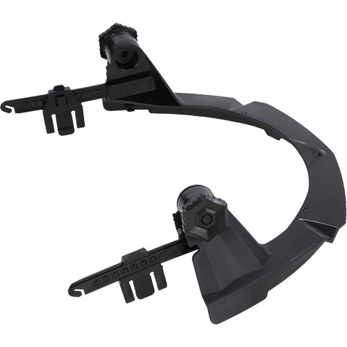 Support PBT V-Gard pour casques MSA &agrave; fente et bordure compl&egrave;te sans contr&ocirc;le des d&eacute;bris D. Morneault & Fils