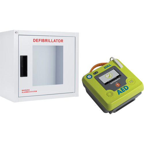 AED 3 AED & Wall Cabinet Kit, Semi-Automatic, French, Class 4 D. Morneault & Fils