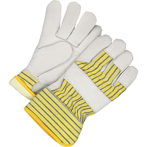 Gants d'ajusteur doubl&eacute;s avec poignet de s&eacute;curit&eacute;, 3T-Grand, Paume en Cuir fleur de vache, Doublure en Thinsulate D. Morneault & Fils