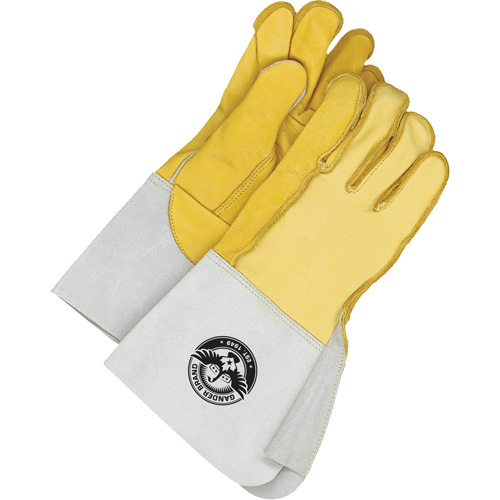 Welder's Gloves with 5.5" Cuff, Grain Cowhide, Size 10.5 D. Morneault & Fils