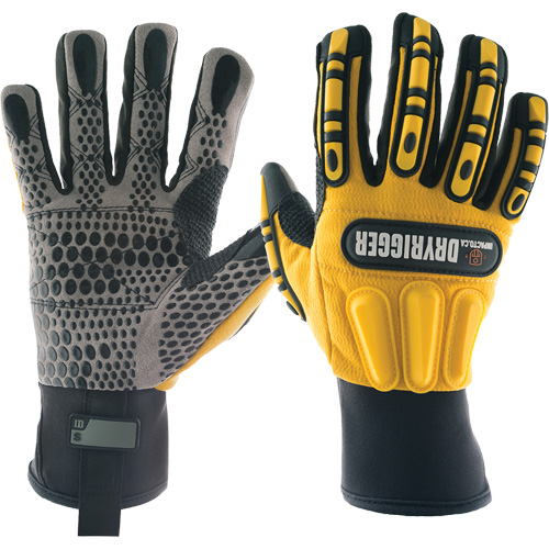 The Original Dryrigger Gloves, 7/Small, Suede Palm, Slip-On Cuff D. Morneault & Fils