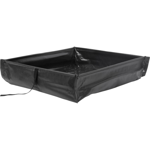 Berme de confinement des d&eacute;versements repliable &agrave; rouler, Capacit&eacute; 60 gal. US, 4' la x 4' lo x 6" h D. Morneault & Fils