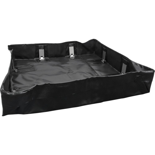 Berme repliable, Capacit&eacute; 60 gal. US, 4' la x 4' lo x 6" h, Support &agrave; encliqueter D. Morneault & Fils