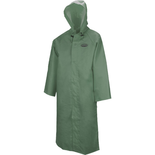 851 Hurricane Long Coat with Detachable Hood, 2X-Large, Green D. Morneault & Fils