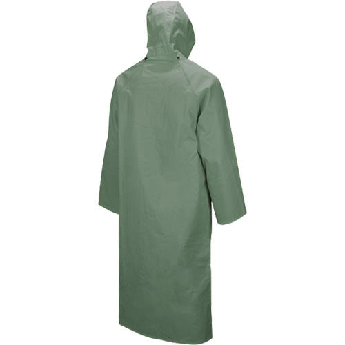 851 Hurricane Long Coat with Detachable Hood, 2X-Large, Green D. Morneault & Fils