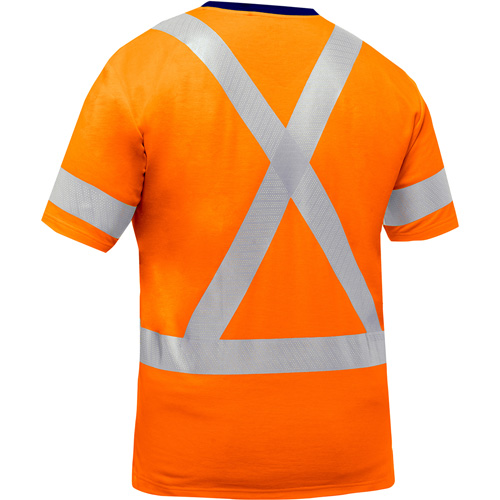 Bisley&reg; X-Back Short Sleeve Shirt, Poly-Cotton, Small, High Visibility Orange D. Morneault & Fils