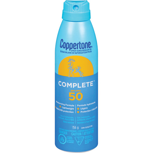 Protection solaire compl&egrave;te Coppertone, FPS 50, Vaporisateur D. Morneault & Fils