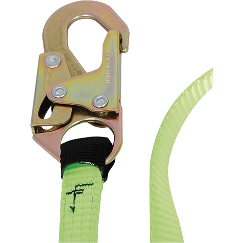 SA-54000-6 Shock Absorbing Lanyard, 6', Snap Hook Center, Snap Hook Leg Ends, Polyester D. Morneault & Fils