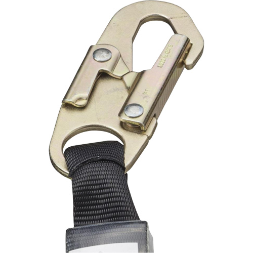 SA-5502-6 Shock Absorbing Lanyard, 6', Form Hook Center, Snap Hook Leg Ends, Galvanized Steel D. Morneault & Fils