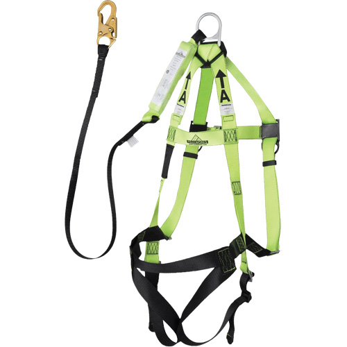 FBH-10000A5440-4 4' Class A Harness & Lanyard with 220 lbs. Capacity, Harness/Lanyard Combo D. Morneault & Fils