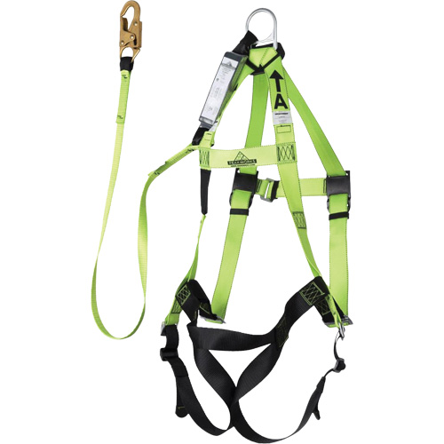 FBH-10000A6440-4 4' Class A Harness & Lanyard with 350 lbs. Capacity, Harness/Lanyard Combo D. Morneault & Fils