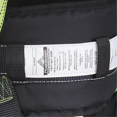 FBH10000E1020-S  Contractor Series Safety Harness with Positioning Belt, CSA Certified, Class AEP, Small D. Morneault & Fils