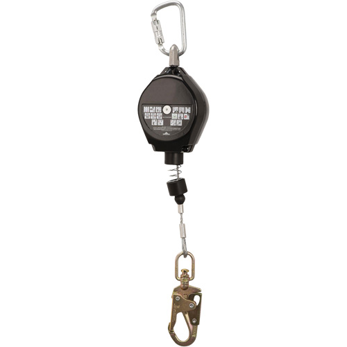 SRL-73302-20LE Self-Retracting Lifeline, 20', Galvanized Steel, Swivel D. Morneault & Fils