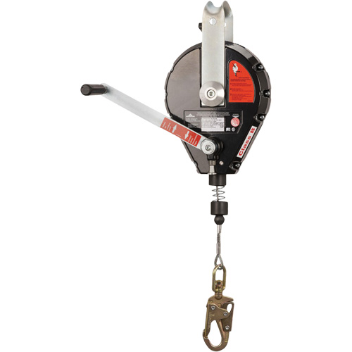SRL-73303-60 Cable Self-Retracting Lifeline with Recovery, 60', Galvanized Steel, Swivel D. Morneault & Fils