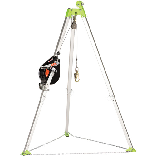 SRL-73303-96 Cable Self-Retracting Lifeline with Recovery, 96', Galvanized Steel, Swivel D. Morneault & Fils
