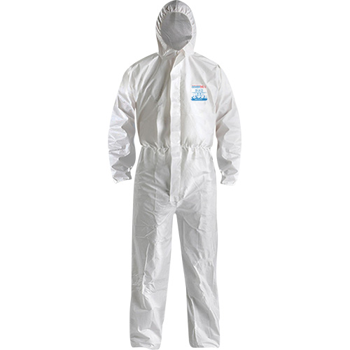 CoverMe XP1800  Type 5/6 Coveralls with Hood, 3X-Large, White, Microporous D. Morneault & Fils