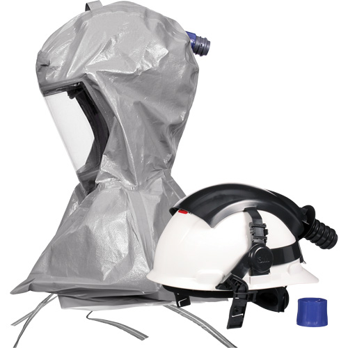 Cagoule Versaflo s&eacute;rie S S-867 avec voile interne &agrave; coutures scell&eacute;es et casque, Standard, Casque rigide, Bavette Simple D. Morneault & Fils