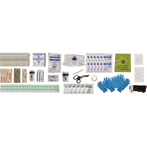Trousse de premiers soins Shield, R&eacute;pond ou surpasse la norme CSA Z1220-24 type 2 environnements &agrave; faible risque, Petit (2-25 travailleurs) D. Morneault & Fils