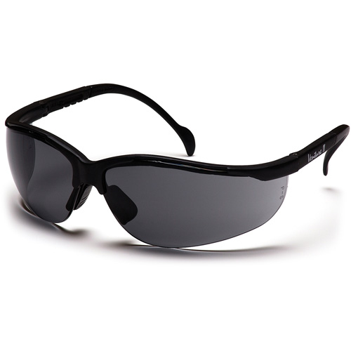 Lunettes de s&eacute;curit&eacute; &agrave; demi-monture Venture II, Lentille Gris, Antibu&eacute;e/Anti-&eacute;gratignures/Antistatique, ANSI Z87+/R&eacute;pond ou surpasse la norme CSA Z94.3 D. Morneault & Fils