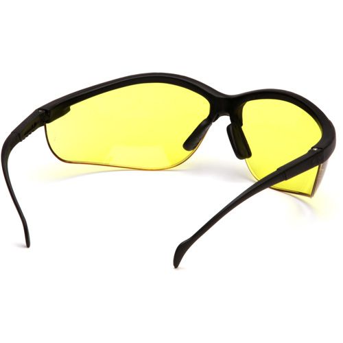 Lunettes de s&eacute;curit&eacute; &agrave; demi-monture Venture II, Lentille Ambr&eacute;e, ANSI Z87+/MCEPS GL-PD 10-12/R&eacute;pond ou surpasse la norme CSA Z94.3 D. Morneault & Fils