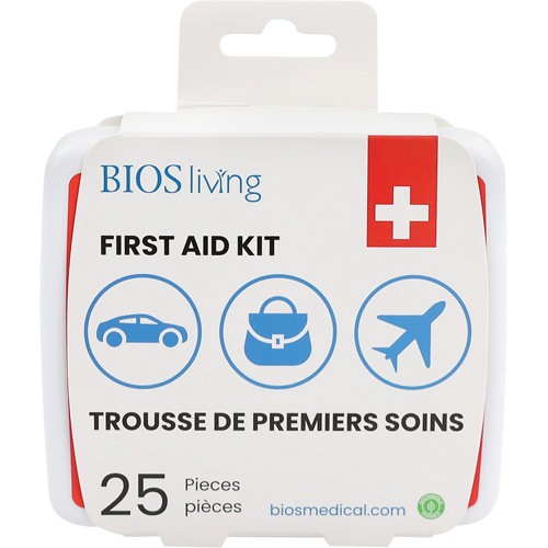 25-Piece Home & Travel First Aid Kit, Plastic B D. Morneault & Fils