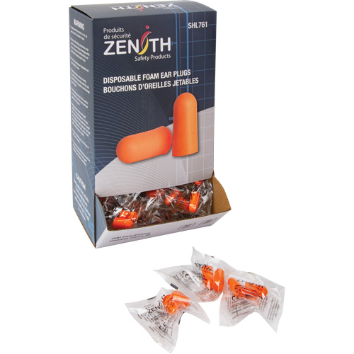 Foam Earplugs, Pair - Polybag D. Morneault & Fils