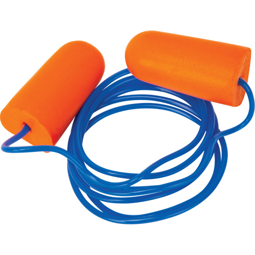 Foam Earplugs, Pair - Polybag, Corded D. Morneault & Fils