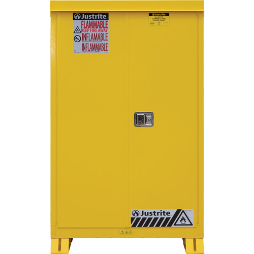 Outdoor Flammable Storage Cabinet, 45 gal., 2 Door, 43" W x 65" H x 18" D D. Morneault & Fils